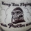 PROCTOR CREAMERY...DETROIT MICHIGAN WAR SLOGAN MILK BOTTLE