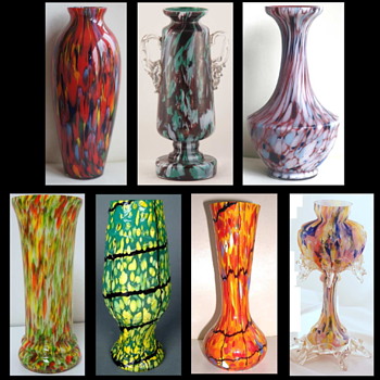 Czech Spatter Décors – Completely Random, or Controlled and Contrived Chaos? A repost from 2015 - Art Glass