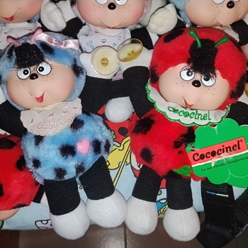Cococinel and Babicinel vintage rare plushies with suction cups  - Dolls
