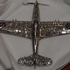 Part 14 The P-39 Airacobra Brooches of Larry Bell of Bell Aircraft Company - Unique Red and Blue Natural Stones.