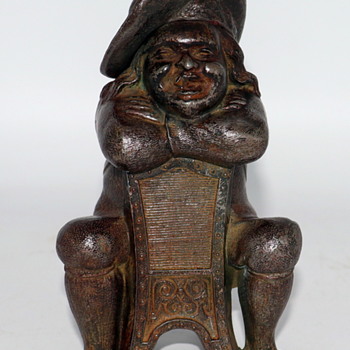 1870's Colonial Man Match Holder - Tobacciana