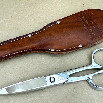 Circa 1920-1936 Case XX 8” Sportsman’s Shear Scissors with Original Leather Sheath - Sewing