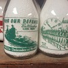 TWO ROSE DALE DAIRY...LARAMIE WYOMING WAR SLOGAN MILK BOTTLES 