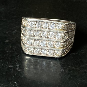 Vintage Gents Silver Ring  - Fine Jewelry
