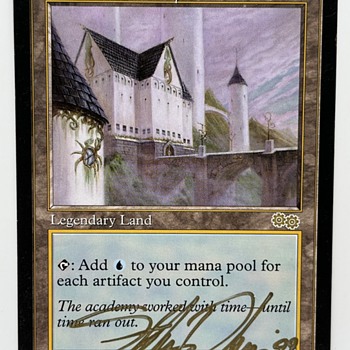 Magic the Gathering Urza’s Saga Tolarian Academy Signed by Stephen Daniele - Games