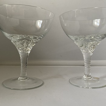Vintage Champagne sherbets
