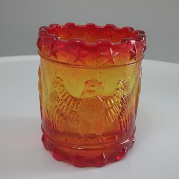 Kanawha Glass eagle toothpick holder  - Animals