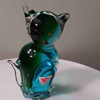 Murano Glass cat - Animals