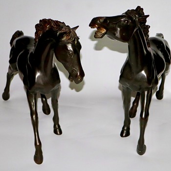 Large Bronze Horse Sculptures  - Animals