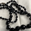 Vintage faceted graduated necklace 