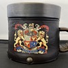 Vintage large leather coated mug