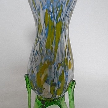 Welz Vases on Strutted Legs - Art Glass