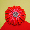 Trifari Enamel flower power brooch