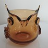 Blenko Glass owl vase 