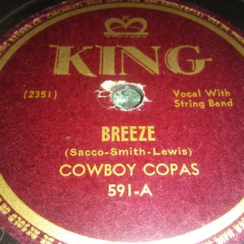Mr. Cowboy Copas...On 78 RPM Shellac - Records