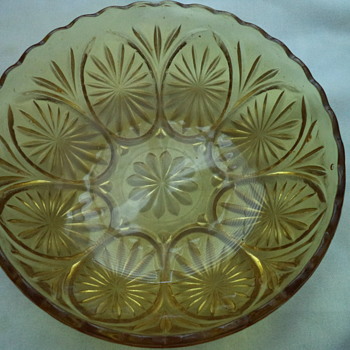 Amber 8" Glassware Bowl - Glassware
