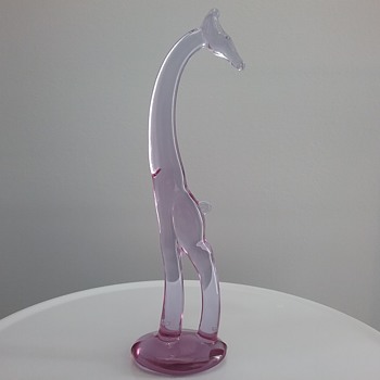 Heisey by Dalzell Viking Glass giraffe  - Animals