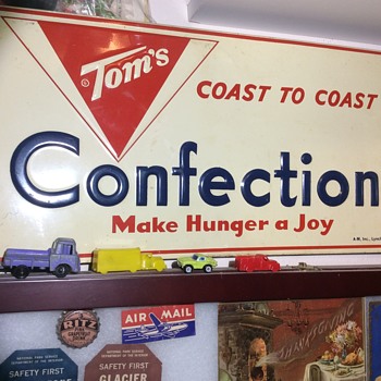  If you’re in traffic stop for a Tom’s snack sign 1963