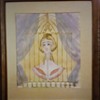 Original Painting by Mady de la Giraudiere (1922-2018), signed "Mady".  1940-1950