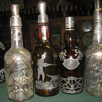 Silver overlay - Bottles