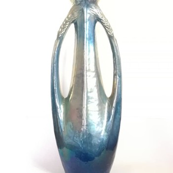 a wonderfull pair of rembervillers vase by albert schneider. - Art Nouveau
