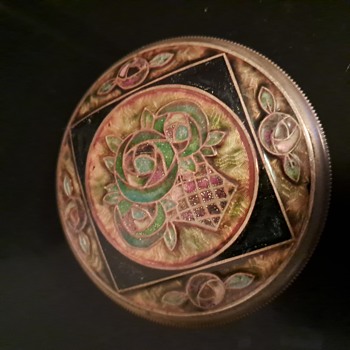 Enamel box.  Beautiful. 