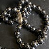 Vintage magnetic hematite necklace 