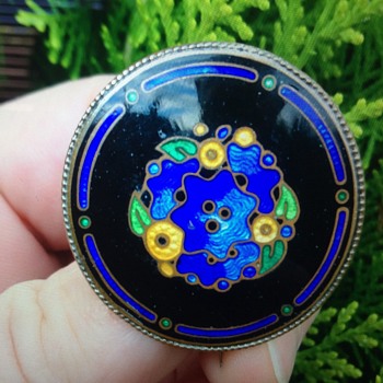 Theodor Fahrner Enamel Brooch? - Art Nouveau