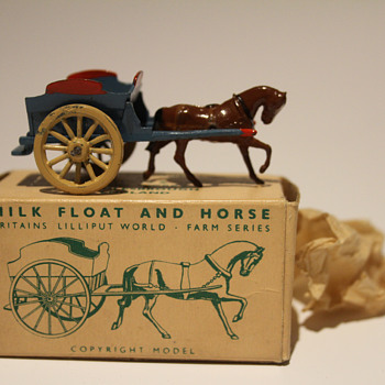 1950's Britains Milk Float & Horse - Toys