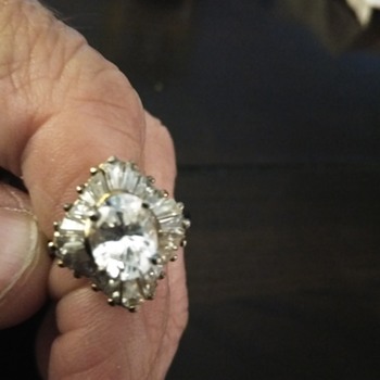 Sterling ring with baguettes - Fine Jewelry