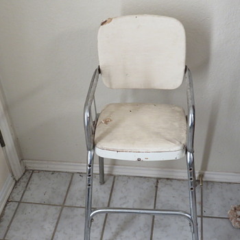 Old Metal High Chair - Furniture