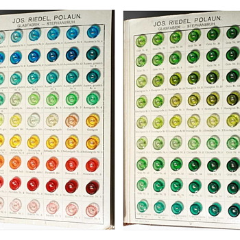 Josef Riedel Glasfabrik - Colors for the Glass Industry! A repost from 2014 - Art Glass