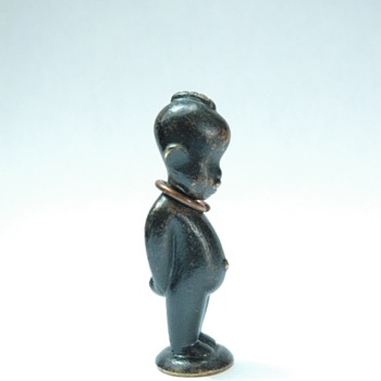 Karl Haguenauer, WIEN miniature bronze african child-) - Art Deco