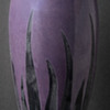 Orchard carved Art Glass vase