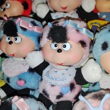 Cococinel vintage rare bugs plushies Babicinel the Love Bug Jemini from 1993  - Dolls
