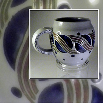 JUGENDSTIL 1/2 LITER BEER MUG - Art Nouveau