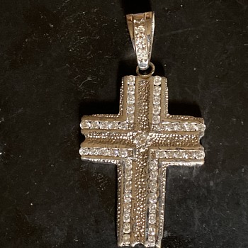 Large vintage silver cross  - Fine Jewelry