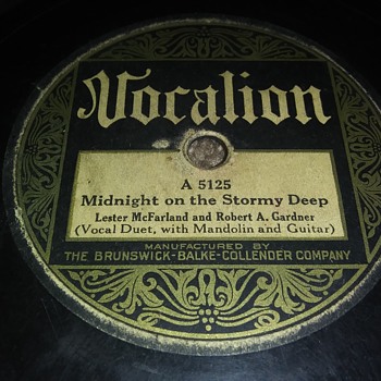 Way Back Wednesdays...Lester MacFarland And Robert Gardner..On 78 RPM Shellac - Records