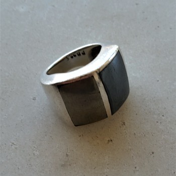 Pyrite sterling Mexico ring - Fine Jewelry