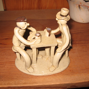 Wm. Ruscoe  rolled clay "Beer" sculpture - Figurines