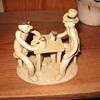 Wm. Ruscoe  rolled clay "Beer" sculpture