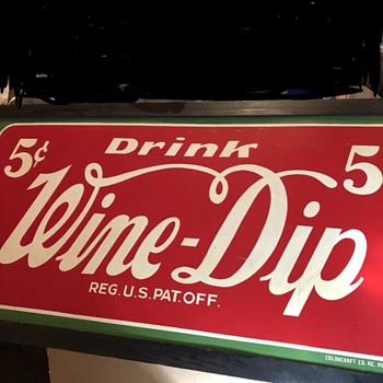 Wine Dip Soda Sign - Signs