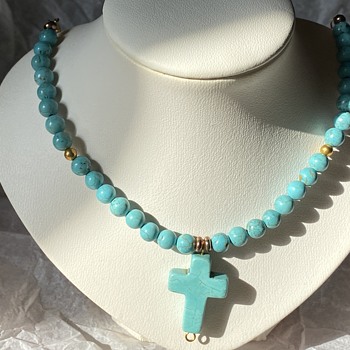 Vintage necklace earrings set  - Fine Jewelry