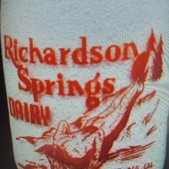 RICHARDSON SPRINGS DAIRY...CHICO CALIFORNIA QUART MILK BOTTLE - Bottles