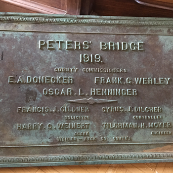 Peter's bridge builder's plaque, bronze - Tools and Hardware