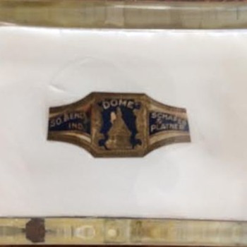Rare Golden Dome Cigar Label Schafer & Platner South Bend, IN - Tobacciana