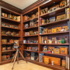 My camera collection display