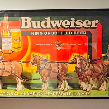Budweiser Clydesdales Sign 