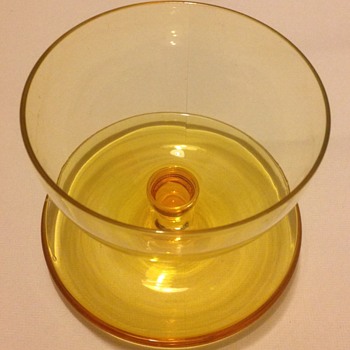 Amber uranium crystal glass - Glassware