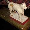 Folk Art Dog Doorstop Carved by August "Gust" Bohn Circa 1930s